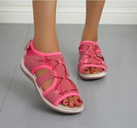 Diederik Orthopaedic Sandals in Red
