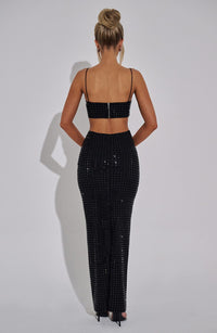 Elvie Maxi Skirt in Black