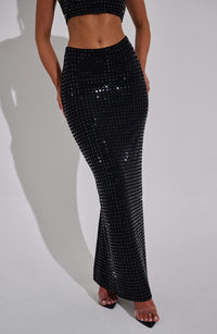 Elvie Maxi Skirt in Black