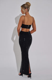 Elvie Maxi Skirt in Black