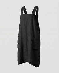 Dinah Linen Dress in Black