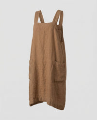 Dinah Linen Dress in Khaki