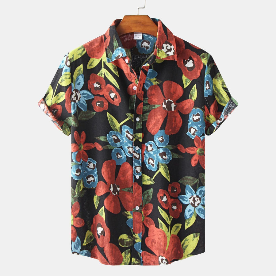 Dinah Shirt with Short Sleeve in Black