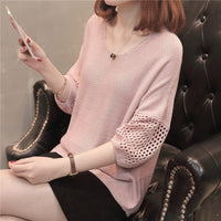 Dita Airy Knit Sweater in Pink