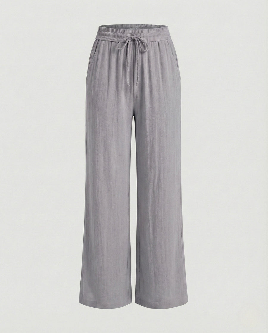 Dita Linen Dress in Grey