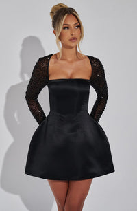 Jenna Mini Dress – Black