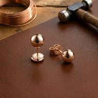 Radiant Dome Copper Earrings