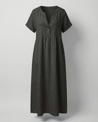 Dora Blouse with Short Sleeve in Black