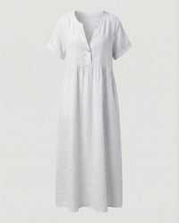 Dora Blouse with Short Sleeve in White