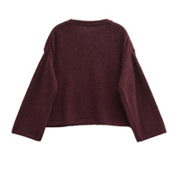 Dora Casual Knit Sweater with Crew Neck