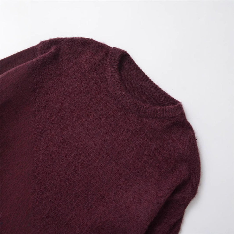 Dora Casual Knit Sweater with Crew Neck