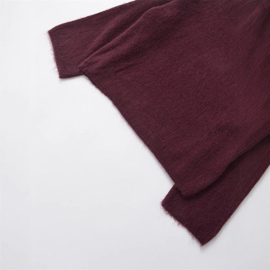 Dora Casual Knit Sweater with Crew Neck