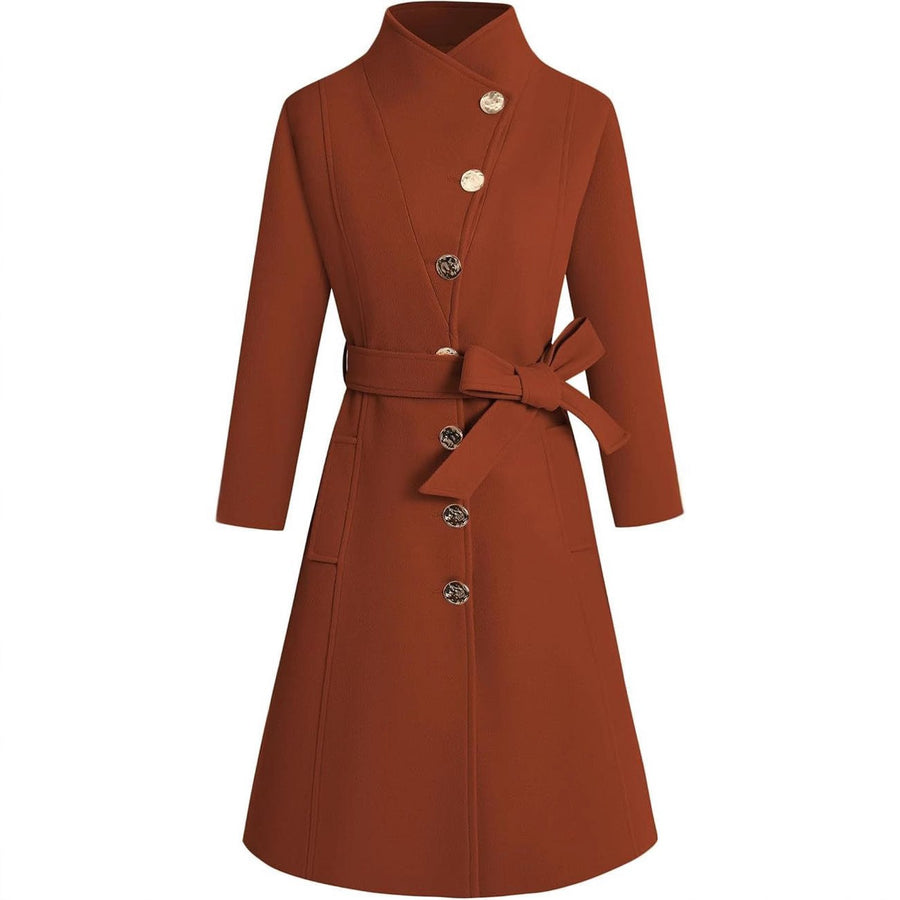 Dora Elegant Coat with Belted