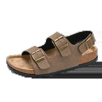 Dorian Cork Sandals in Khaki