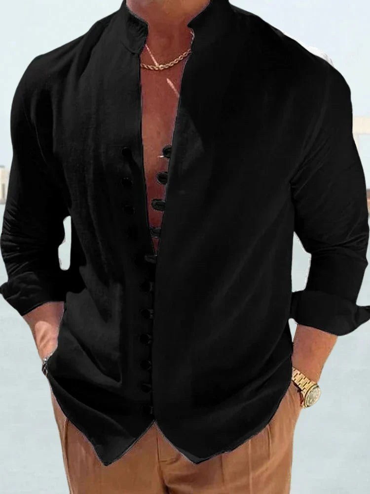 Dorian Elegant Shirt in Black