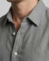 Dorian Lightweight Linen Shirt with Button Front