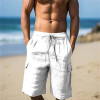 Dorian Linen Shorts in White