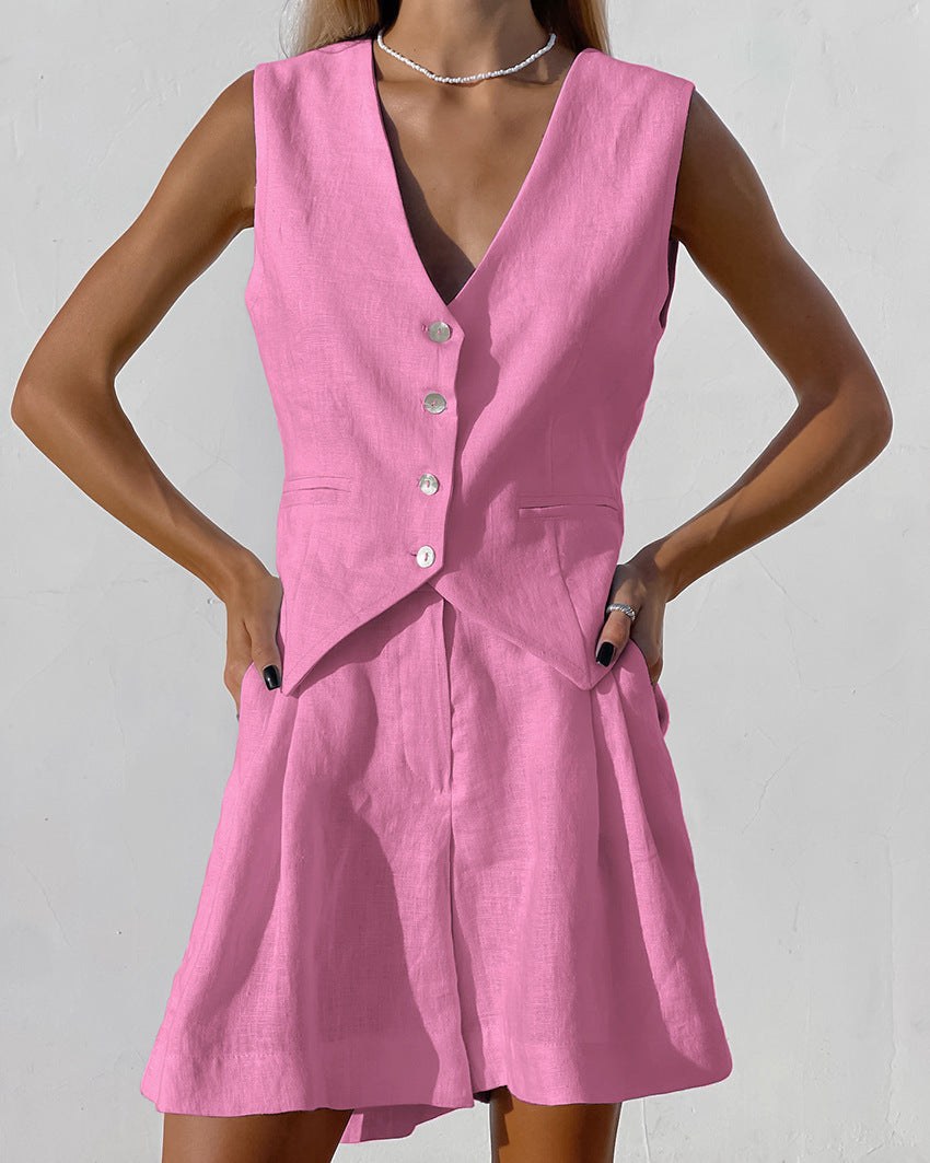 Dorian Linen Vest