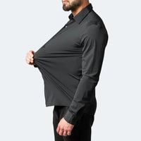 Dorian Shirt with Pleated in Black