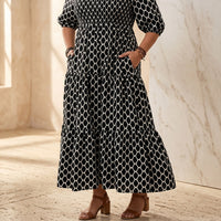 Dorianne Women's Boho Maxi Dress with Pockets