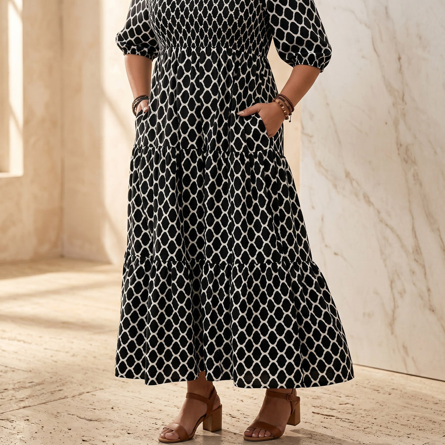 Dorianne Women's Boho Maxi Dress with Pockets