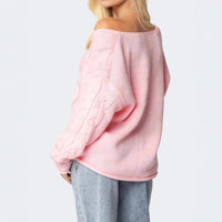 Dorothea Casual Knit Sweater with V-Neck