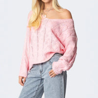 Dorothea Casual Knit Sweater with V-Neck