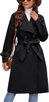 Dorothea Elegant Coat in Black