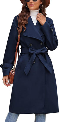 Dorothea Elegant Coat in Navy