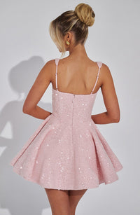 Carla Mini Dress – Blush