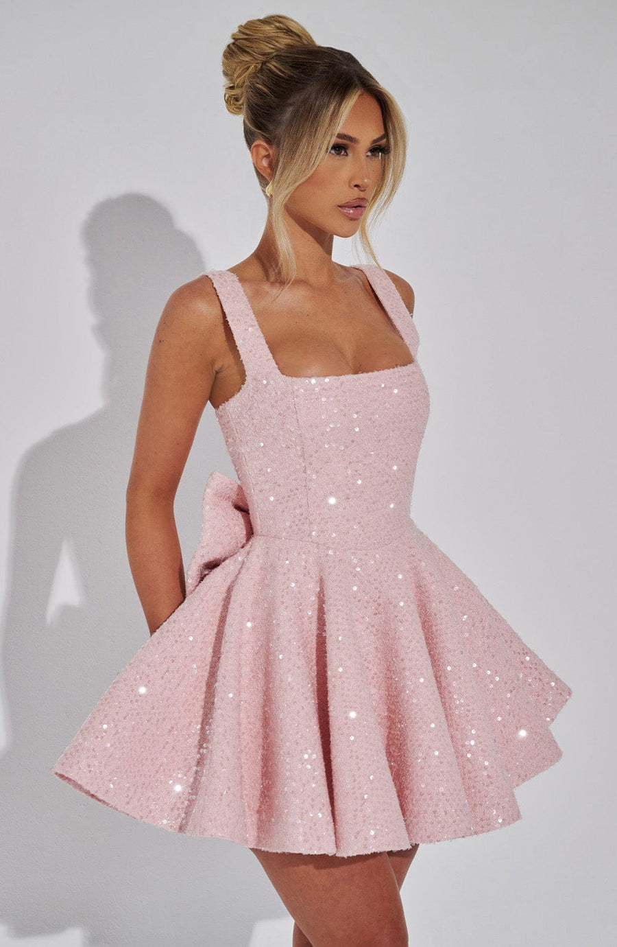Carla Mini Dress – Blush