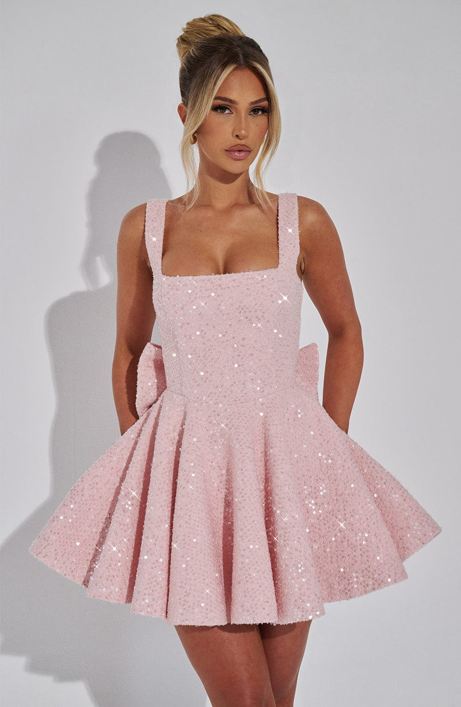 Carla Mini Dress – Blush