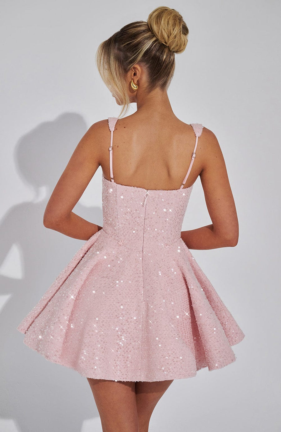 Carla Mini Dress – Blush