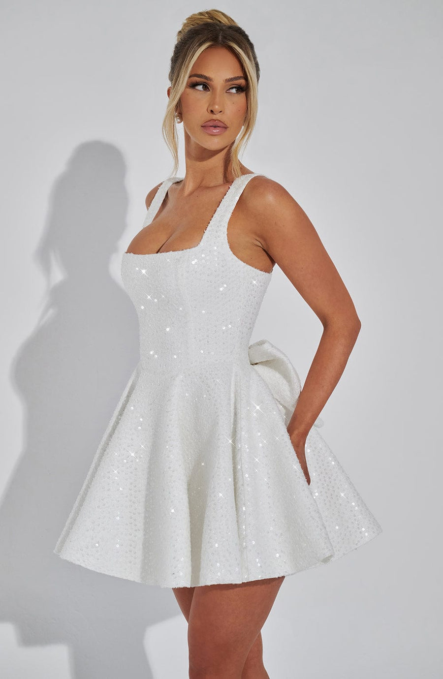 Carla Mini Dress – Ivory