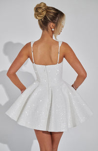 Carla Mini Dress – Ivory