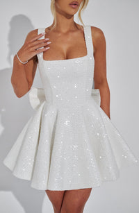 Carla Mini Dress – Ivory