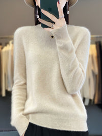 Anna | Women's Classic Long Sleeve Knit Sweater