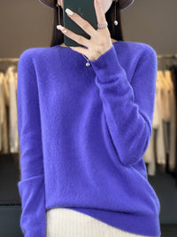 Anna | Women's Classic Long Sleeve Knit Sweater