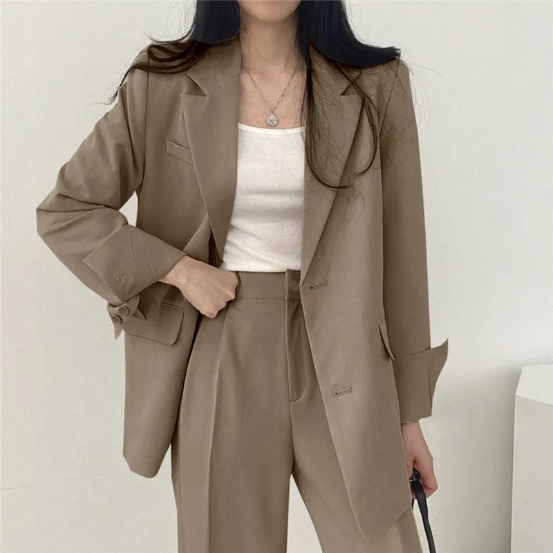 Monika | Women's Long Sleeve Classic Fit Casual Blazer Set