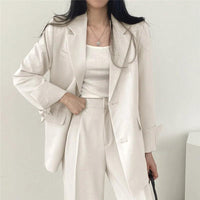 Monika | Women's Long Sleeve Classic Fit Casual Blazer Set