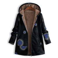 Casey | Women's Winter Floral Coat with Hood