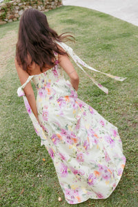 Ellody Maxi Dress in Yellow Petunia