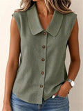 Casual Solid Colour Sleeveless Tank Top