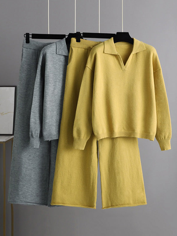 Margot Creamy Knit Two-Piece Set