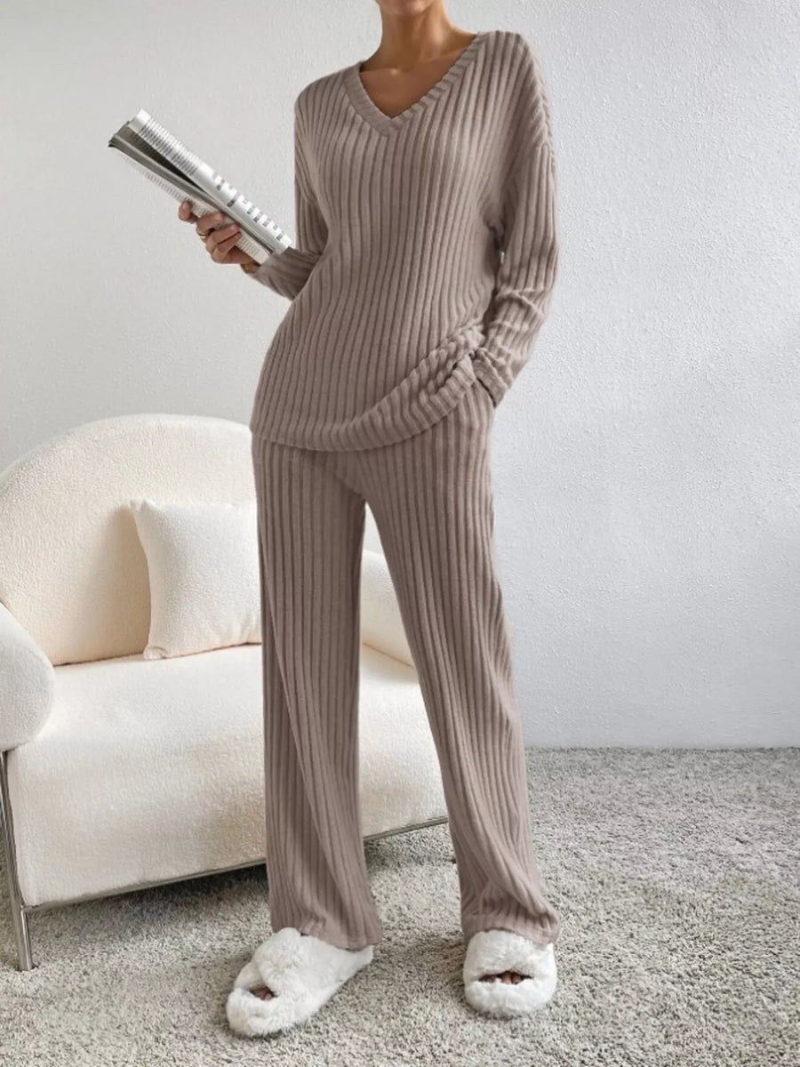 Celeste Ribbed Knit Two-Piece Set
