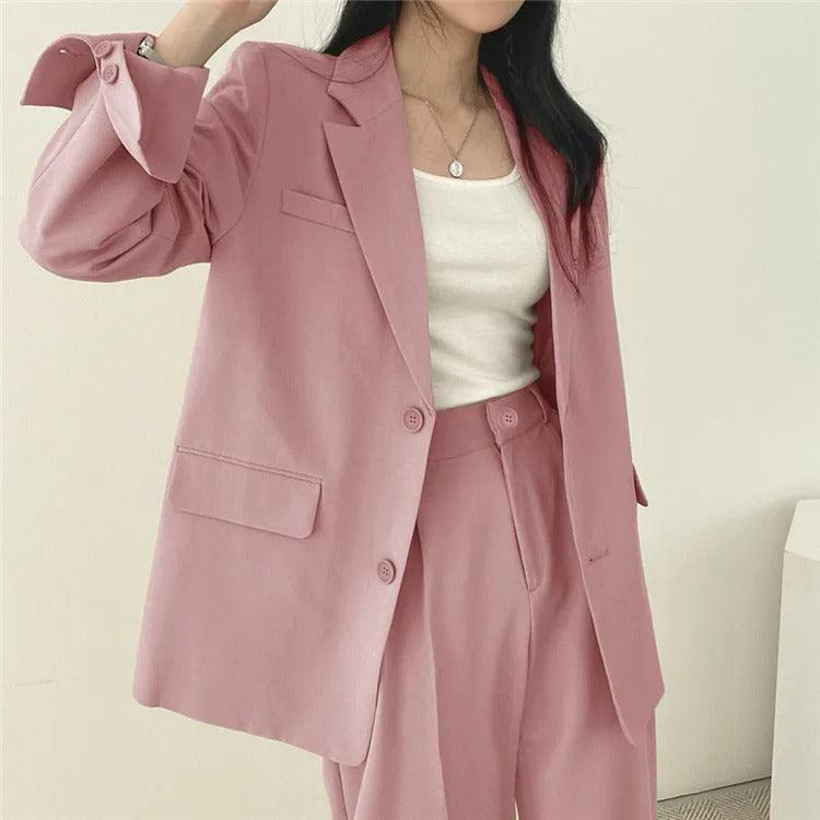 Monika | Women's Long Sleeve Classic Fit Casual Blazer Set