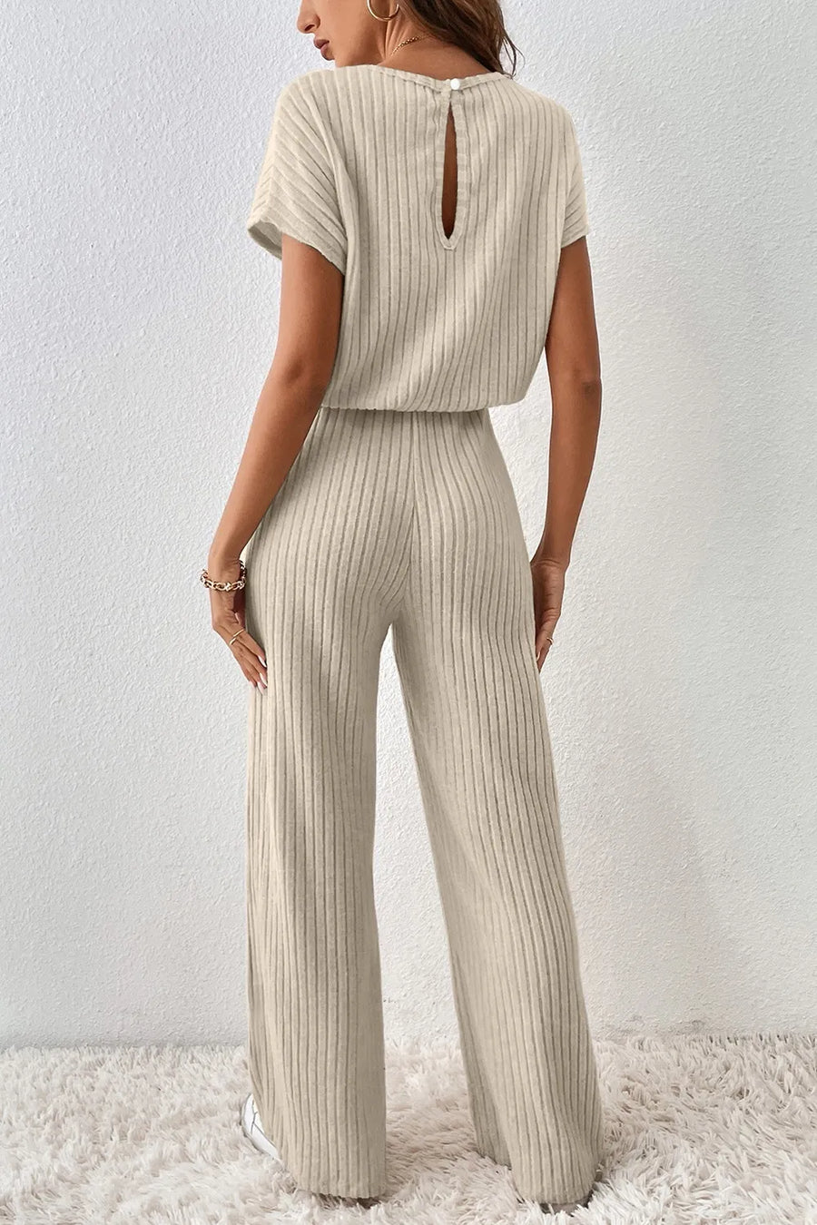 Margot Ribbed Knit Jumpsuit