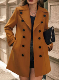 SOPHE | DOUBLE BREASTED TAILORED LONG COAT