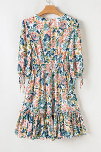 Ruffle Hem Mini Dress