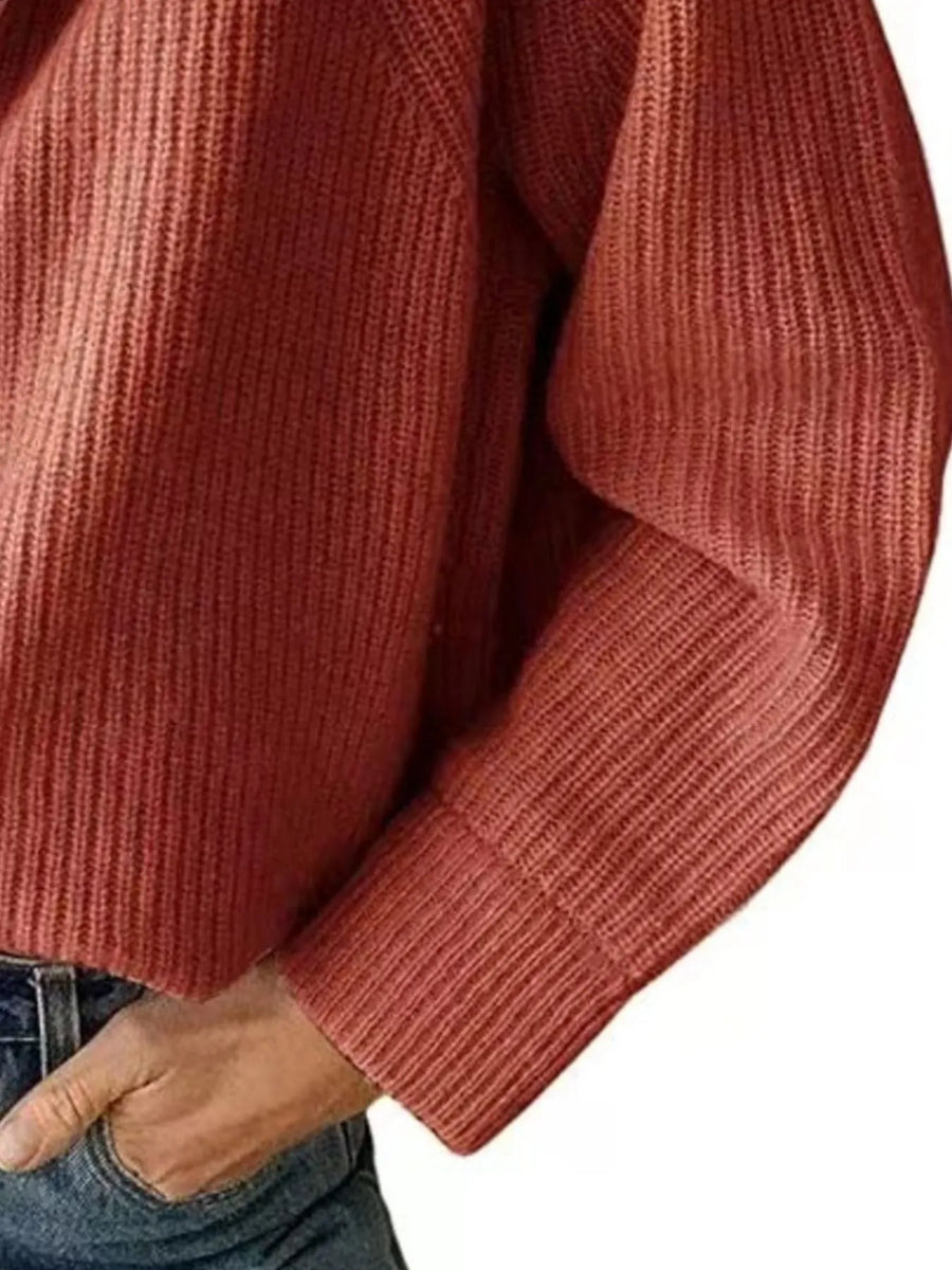 Half Zip Long Sleeve Sweater